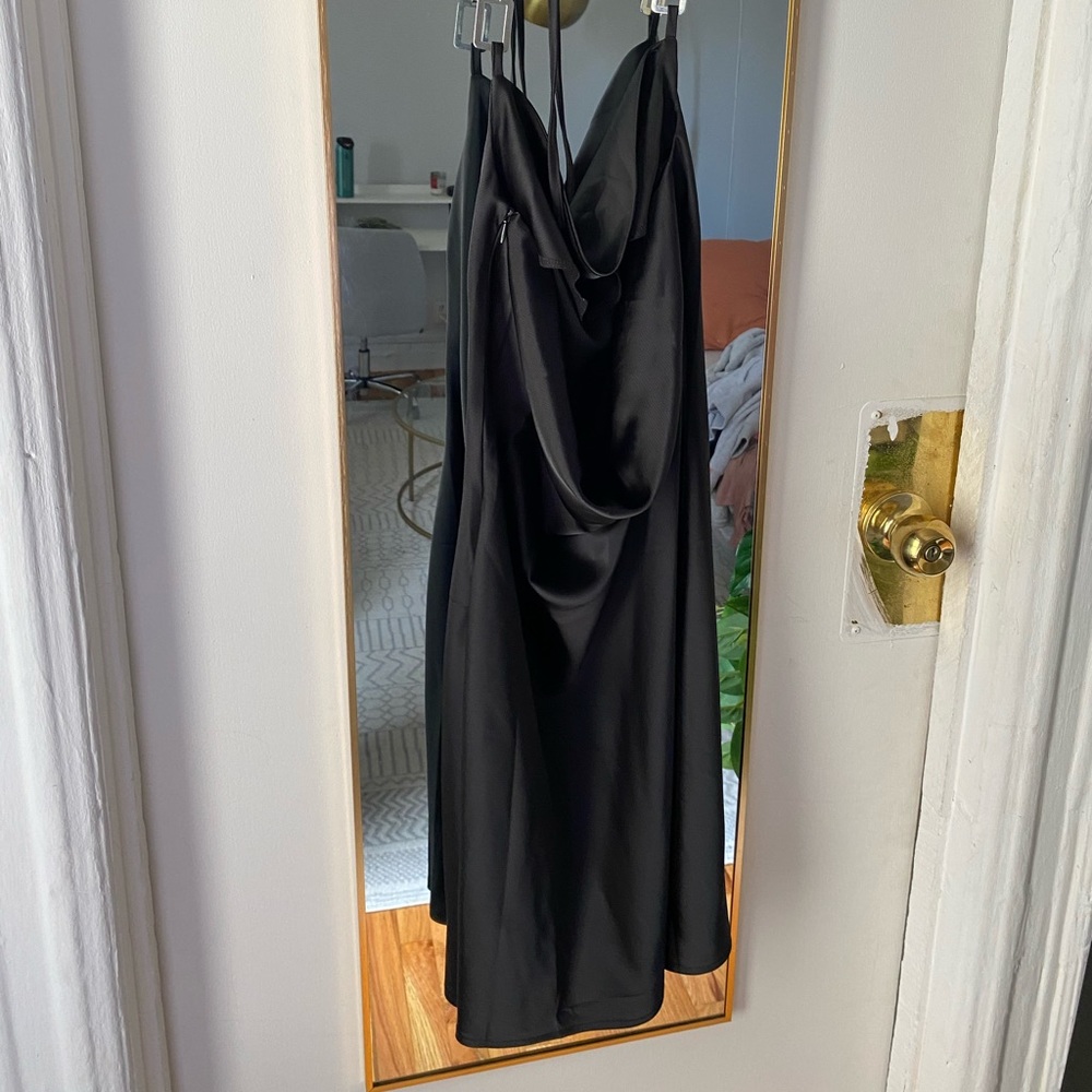 Black mini dress